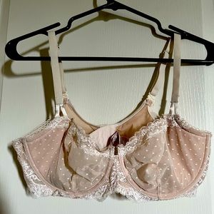 Victoria Secret 38D Dream Angels Beige Polkadot